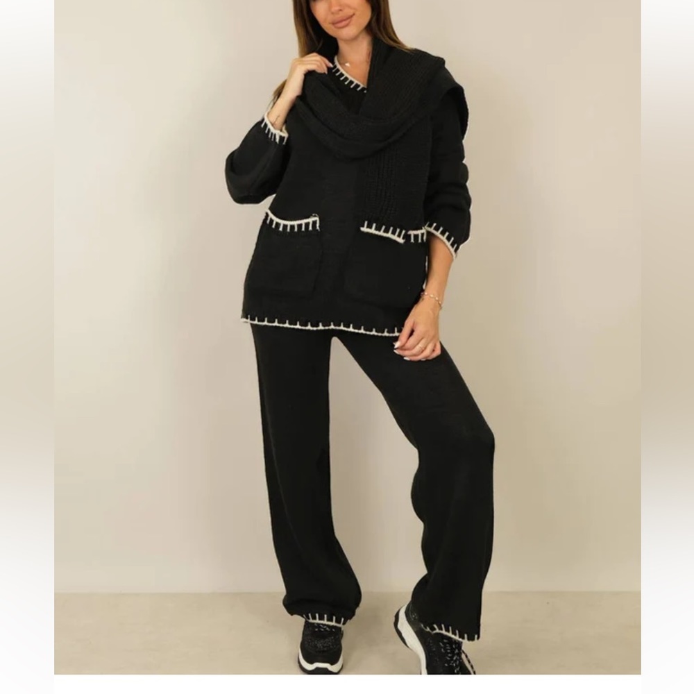 POSH LIVE FROM PARIS LISTING PANT SET - Picture 2 of 2